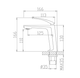 Смеситель для умывальника MONE Deluxe SERENA 1381381W WHITE - изображение 4