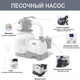 Каркасный бассейн Intex 26384 Размер 478 x 124 см, объем 16805 лит песочный фильтр-насос, лестница, тент, подстилка - изображение 7