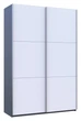 Шафа-купе двохдверна Doros G-Caiser 160х60х240 см Графіт/Білий (DRS-011031) - зображення 4