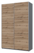 Шкаф-купе двухдверный Doros G-Caiser 160х60х240 см Графит/Дуб евок (DRS-011039) - изображение 4