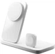 Бездротова зарядна станція Nomad Stand One Max Qi2 3-in-1 Charging Hub (3rd Gen) Срібляста (NM01561985) - зображення 7