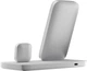 Бездротова зарядна станція Nomad Stand One Max Qi2 3-in-1 Charging Hub (3rd Gen) Срібляста (NM01561985) - зображення 9