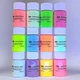 Набор люминесцентных пигментов (люминофор) Tricolor Mega Pack для маникюра 12 шт * 50 г (1 набор) - изображение 5