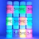 Набор люминесцентных пигментов (люминофор) Tricolor Mega Pack для маникюра 12 шт * 50 г (1 набор) - изображение 6