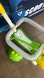 Дитячий самокат DINO зі світломузикой бортиком та шоломом зелений - изображение 3