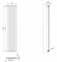 Дизайнерский вертикальный радиатор отопления ARTTIDESIGN Terni 6/1800/354/50 серый матовый TR.6.180.35.5.G - изображение 15