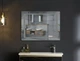 Дзеркало Mixxus Style MR03-90x70 (годинник, LED-підсвічування, антизапотівання) (MI6007) - зображення 3