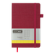 Книга записна Buromax TWEED 125*195мм 96 аркушів у клітинку обкладинка зі штучної шкіри бордова (BM.291163-13) - изображение 1