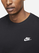 Футболка бавовняна довга чоловіча Nike M Nsw Club Tee AR4997-013 M Чорна (191888618071) - зображення 4