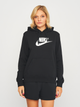 Худі тепле жіноче Nike W Nsw Club Flc Gx Std Po Hdy DQ5775-010 S Чорне (196149292656) - зображення 1