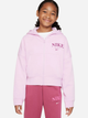 Bluza rozpinana z kapturem dziewczęca młodzieżowa Nike G Nsw Trend Flc Fz Hoodie DV2565-676 L (147-158 cm) Różowa - obraz 1