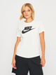 Koszulka damska bawełniana Nike W Nsw Tee Essntl Icn Ftra DX7906-100 XS Biąla - obraz 1