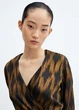 Платье женское MANGO 57049122 Черный с золотистым S KL0450 - изображение 5