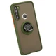 Чехол Fiji Colorframe для Xiaomi Redmi Note 8 матовый бампер с кольцом подставкой Khaki - изображение 1