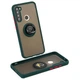 Чехол Fiji Colorframe для Xiaomi Redmi Note 8 матовый бампер с кольцом подставкой Green - изображение 2