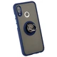 Чохол Fiji Colorframe для Xiaomi Redmi Note 7 / Note 7 Pro / Global матовий бампер з кільцем Dark Blue - зображення 1