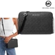 Женская сумка Michal Kors Jet Set Large Printed Logo Crossbody Bag (черная) - изображение 1