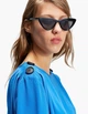 Блуза Stradivarius яскраво-синій QFGKO397 M - зображення 3