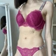 Комплект женского белья Victoria's Secret со стазами размер 80 C,L вишневый - изображение 2