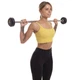Штанга фиксированная 5 кг прямая металл резина насечки для рук Zelart Rubber Coated Barbell черная TA-2685-5 - изображение 7