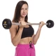 Штанга фиксированная 10 кг прямая металл резина насечки для рук Zelart Rubber Coated Barbell черная TA-2685-10 - изображение 8