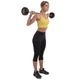 Штанга фиксированная 15 кг прямая металл резина насечки для рук Zelart Rubber Coated Barbell черная TA-2685-15 - изображение 8