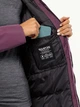 Куртка демисезонная удлиненная с капюшоном женская Jack Wolfskin Salier Coat 1116141-I0082 L Фиолетовая (4064886316996) - изображение 6