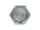 Заглушка RAFTEC 1 1/2" латунь, РВ, DN40, під пломбу, нікель, ZV05 - изображение 4
