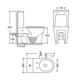 Унітаз-компакт Mixxus BEVEL-0404-T3 660х360х800mm, система змиву TORNADO 3.0 (MI6726) - изображение 6