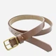 Ремень женский из натуральной кожи Weatro 18sm-kkit-066-1 110 см Коричневый (2480505166) - изображение 1