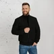 Куртка демисезонная мужская большого размера UF-fashion 91 - (двл) 52 черный - изображение 1