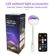 Energolux QR-223 LED 12 режимів, RGB, диско-куля USB для дома та авто, cвітломузика з пультом, лазерний диско проектор 360° з рухливим ефектом, активація під ритм музики - зображення 10