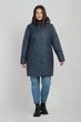 Демісезонна жіноча куртка великого розміру UF-fashion LR -29 58 бірюзовий - зображення 1