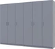 Комплект шкафов для одежды Doros Промо 3+3 270х48х204 см Серый (80737768) - изображение 2
