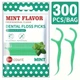 Флос-зубочистки Dental Fresh мʼята 300 шт - зображення 2