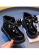 Детские лаковые ботинки LOOKMEKIDS 30р 18,5см черные C033 - изображение 2
