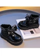 Детские лаковые ботинки LOOKMEKIDS 30р 18,5см черные C033 - изображение 5