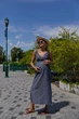 Льняной сарафан в полоску для беременных и кормящих мам San Diego размер 3XL (52) Lullababe Синий с белым - изображение 2