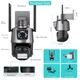 IP Камера Besder P10QS-9MP ICSEE 3 lenses с сиреной, зум (app. complete set. with charger) - изображение 1