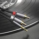 Кабель Hoco UPA10 Lotus Metal Gray двойной RCA To 3.5mm (1.55m) - изображение 8