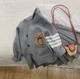 Детский теплый костюм для девочки (кардиган, юбка) Chummy 134см серый KO616 - изображение 5