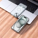 Чохол для телефона Hoco Magnetic series airbag anti-fall protective shell iPhone15 Plus Прозорий - зображення 9
