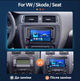 Сенсорна Автомагнітола Android 7 дюймів 2 Din для VW Seat Skoda Passat Golf Polo 4/64Гб - зображення 3