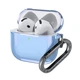 Чехол для наушников Apple AirPods 4, синий, Air, термополиуретан (TPU), противоударный, защита от царапин, пыли и ударов, футляр с карабином для крепления, точные вырезы для доступа к разъемам, ArmorStandart (ARM82615) - изображение 2