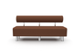 Диван Relax Junior LX 2213 коричневий (світлий) для кафе зон очікування офісів ресторанів барів стлових холів - изображение 1