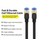 Патч корд CAT7 мережевий кабель LAN RJ45 Baseus Seven types 10 Gigabit Ethernet cable (25m, 10Gbps, САТ 7) - зображення 6