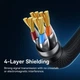 Патч корд CAT7 мережевий кабель LAN RJ45 Baseus Seven types 10 Gigabit Ethernet cable (25m, 10Gbps, САТ 7) - зображення 8