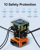Мережевий зарядний пристрій з 2 виходами 65W Baseus PowerCombo Digital PowerStrip (1USB/2Type-C, 65W, 2 AC). Black - зображення 7