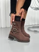 Женские ботинки ShoesBand Шоколадного цвета натуральный нубук демисезонные 41 (26,5 см) (S44171д) - изображение 2