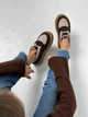 Женские зимние кеды ShoesBand Шоколадного цвета натуральная замша на меху 36 (23 см) (S57111з) - изображение 6